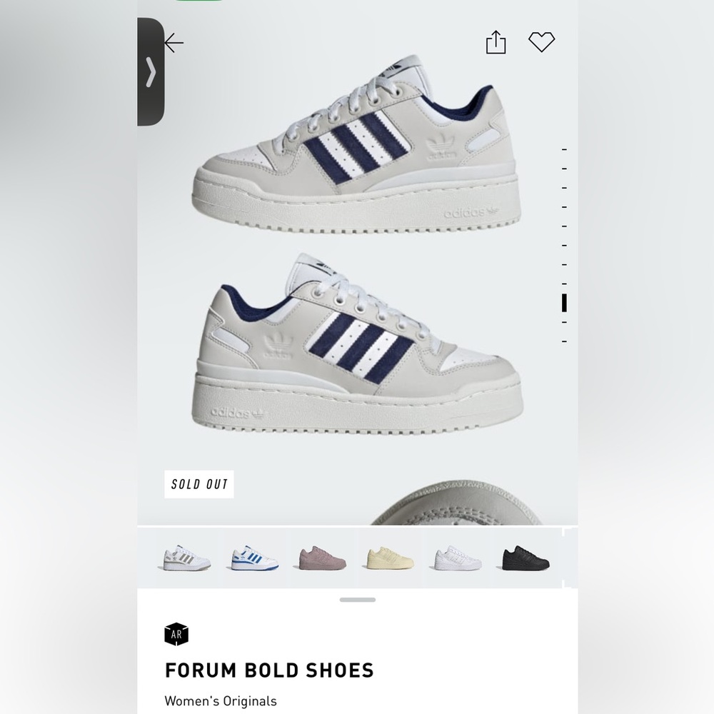 Adidas Forum bold women’s shoe size 8.5